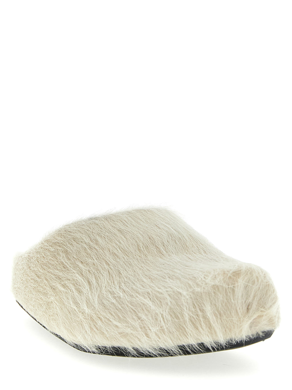 Marni White Calfskin Mules