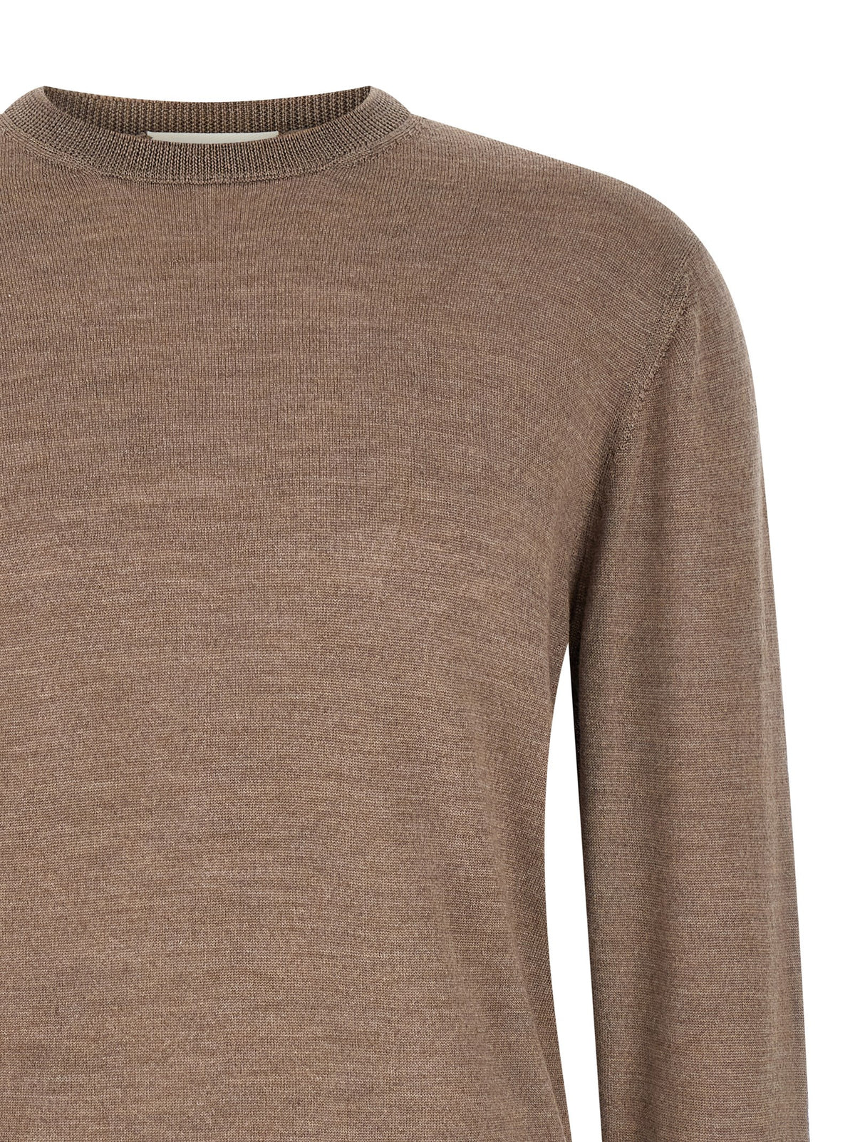 MA'RY'YA Gray Virgin Wool Cardigan