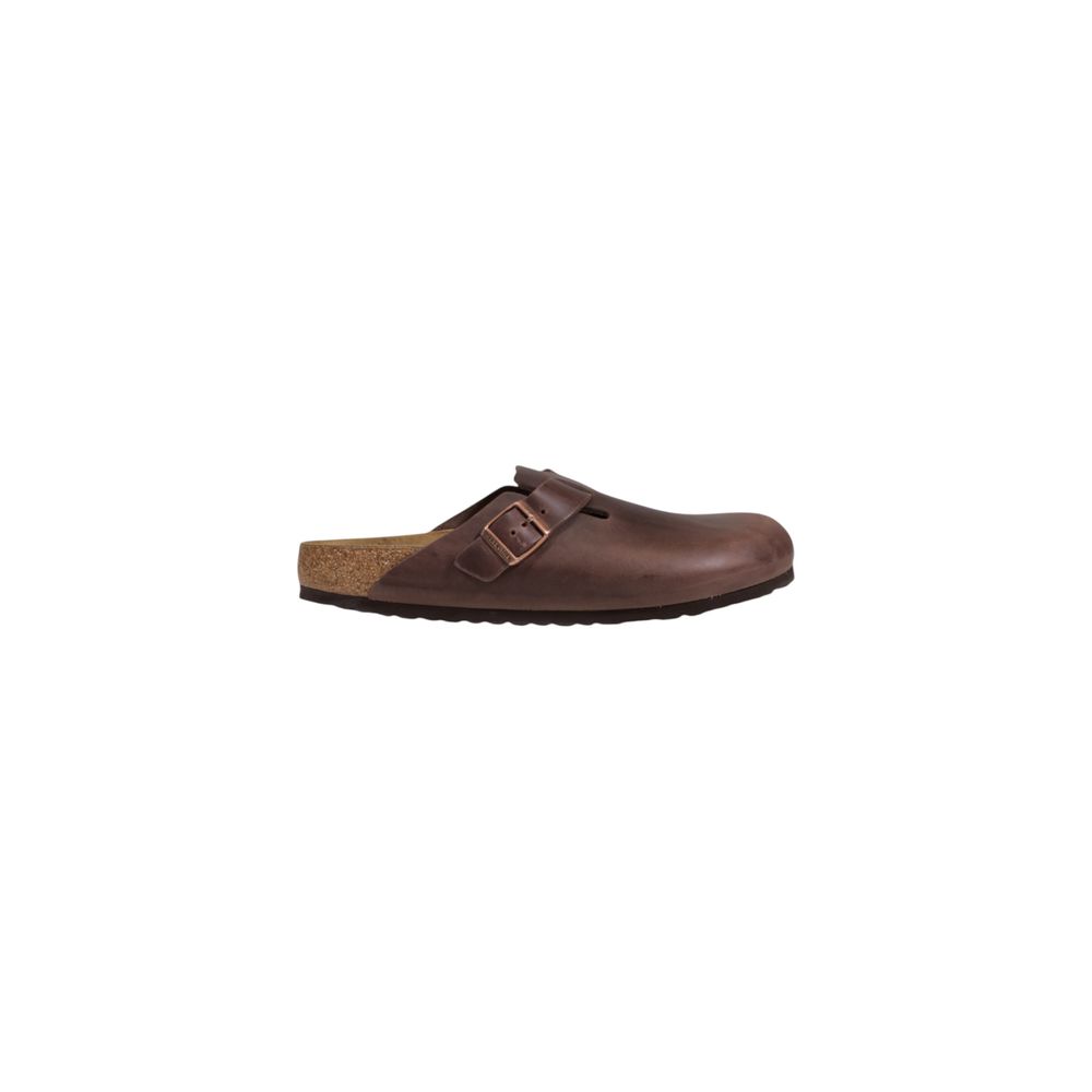 Birkenstock Brown Leather Flat Sandals