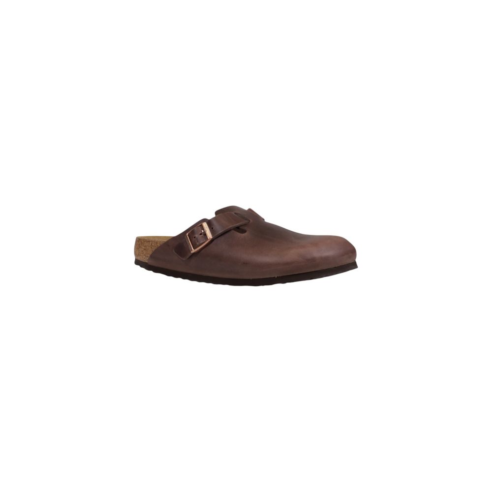 Birkenstock Brown Leather Flat Sandals