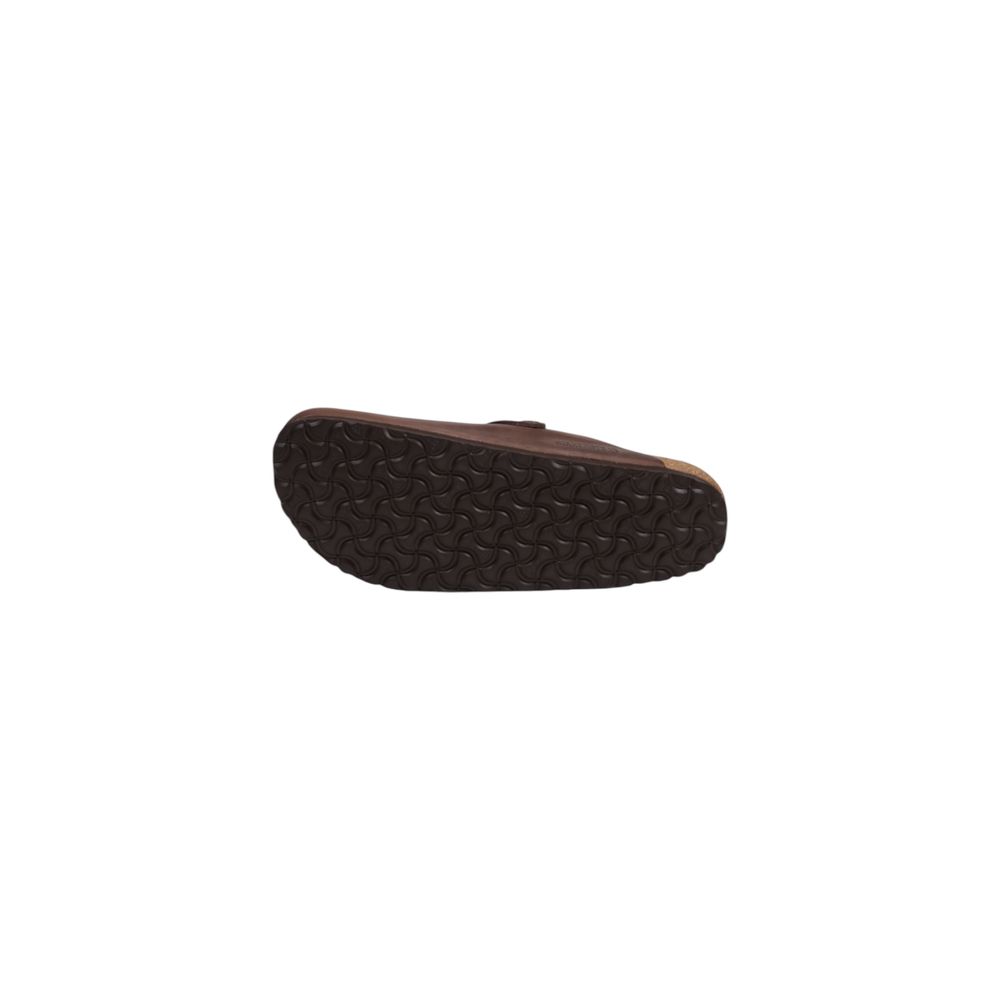 Birkenstock Brown Leather Flat Sandals