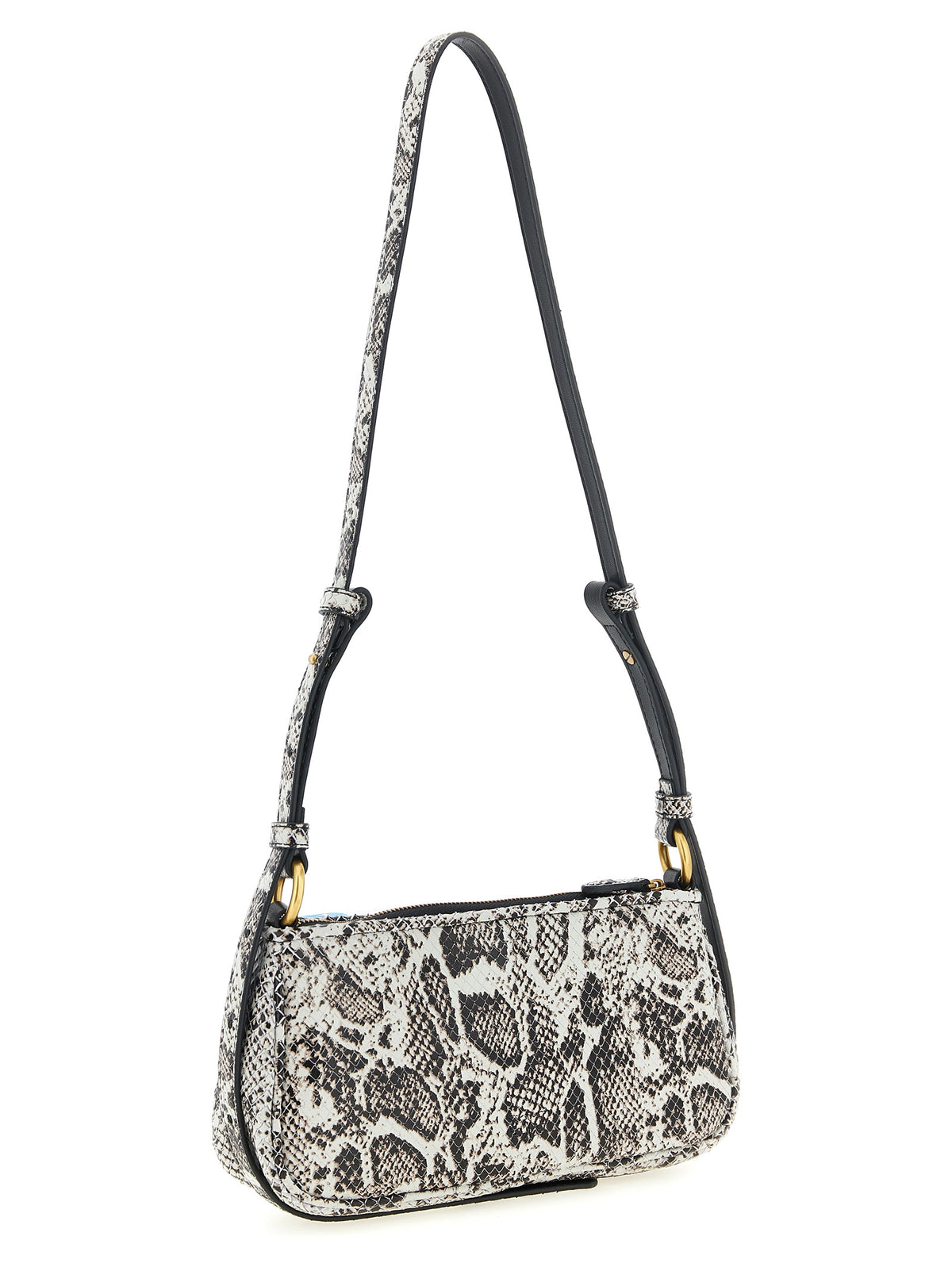 PINKO Gray Calfskin Crossbody Bag