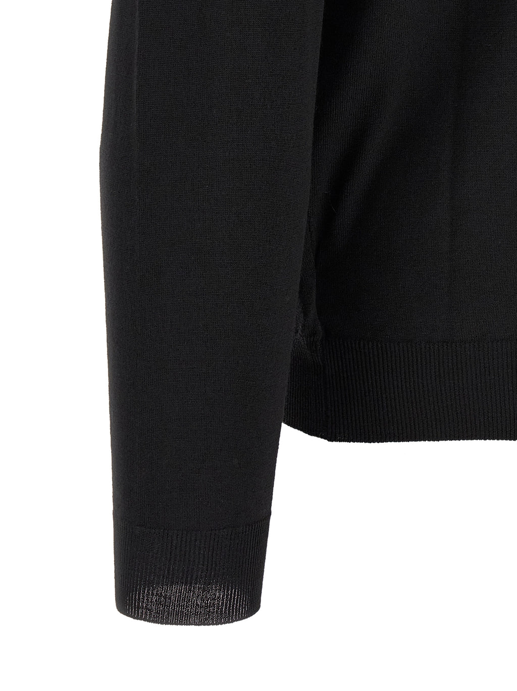 ZANONE Black Virgin Wool Polo Shirt