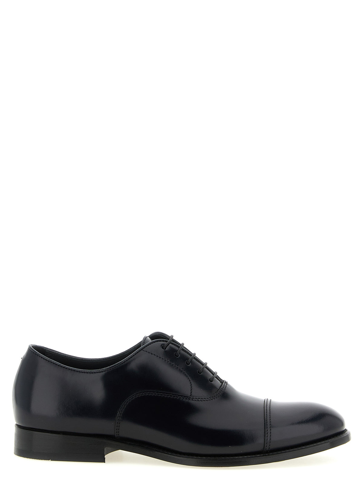 Doucal's Blue Lamb Leather Oxfords And Derbies