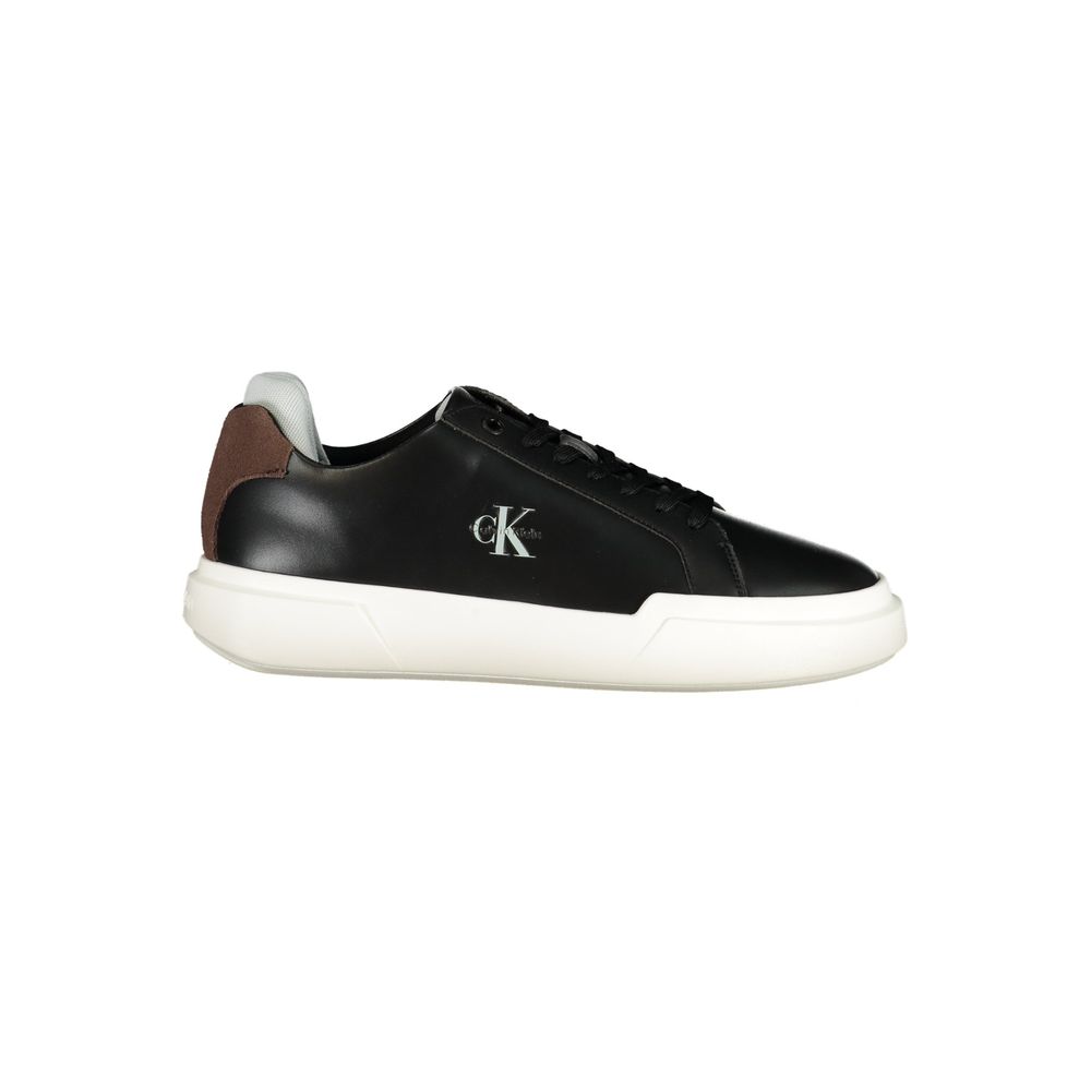 Calvin Klein Black Polyurethane Men's Sneaker