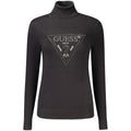 Guess Jeans Black Viscose Turtleneck