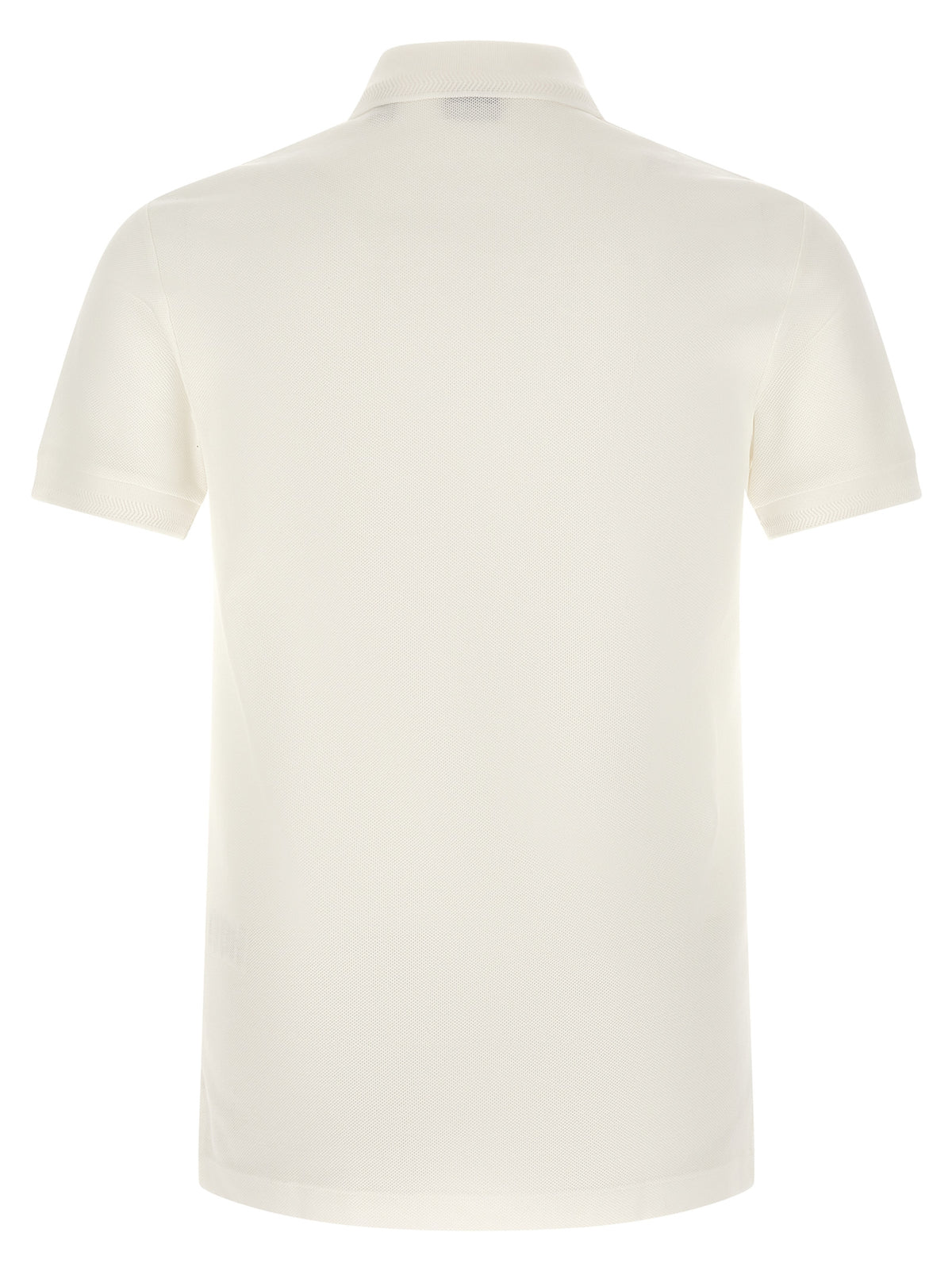 Burberry White Cotton Polo Shirt