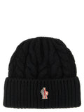 Moncler Grenoble Black Virgin Wool Beanie