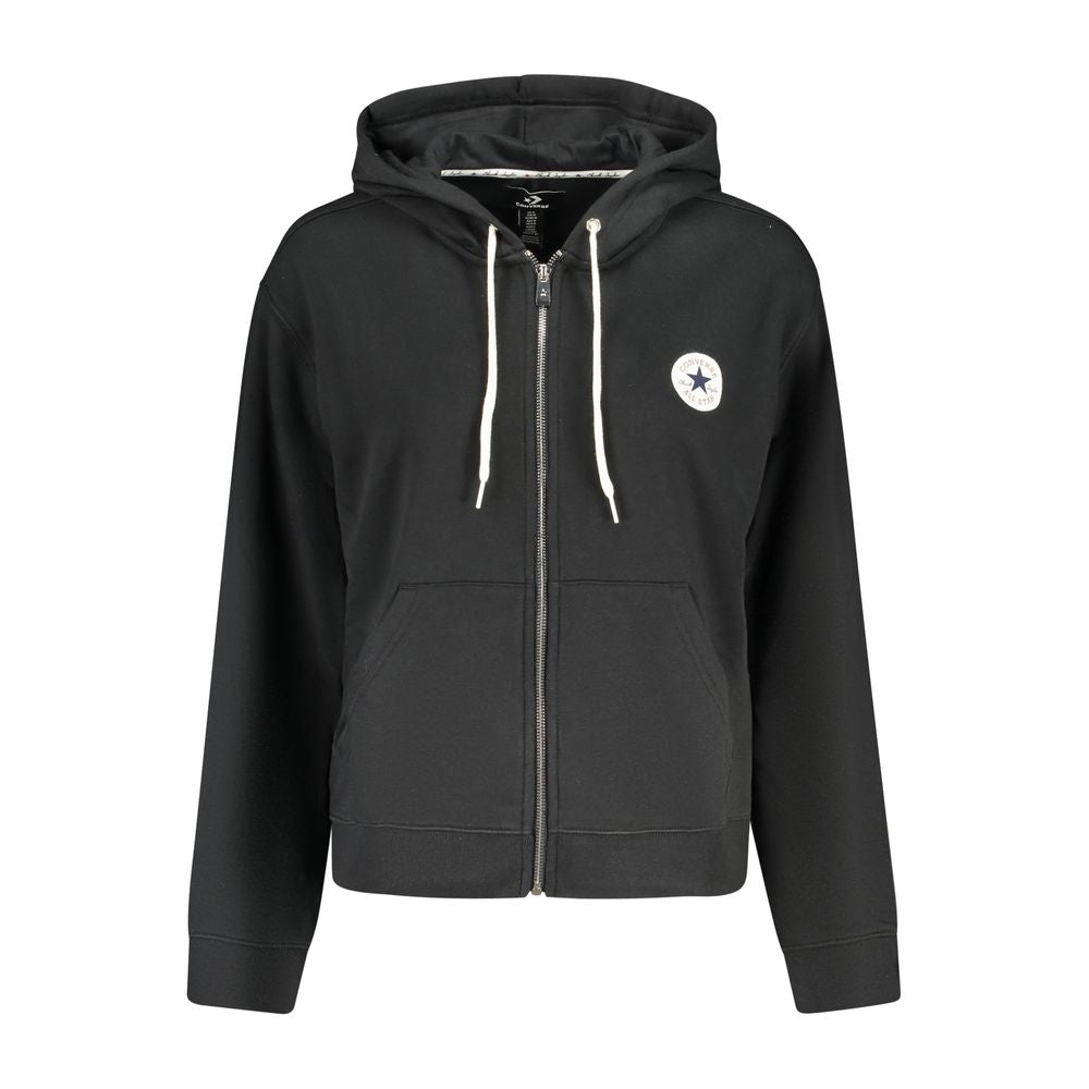 Converse Black Cotton Womens Hoodie