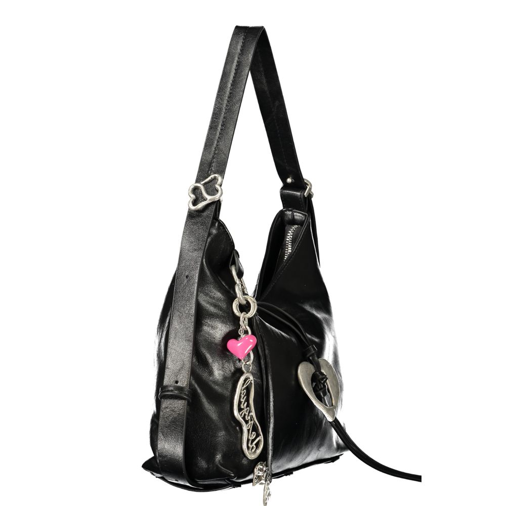 Desigual Nero Polyurethane Women's Bag With Adjustable Shoulder Handle