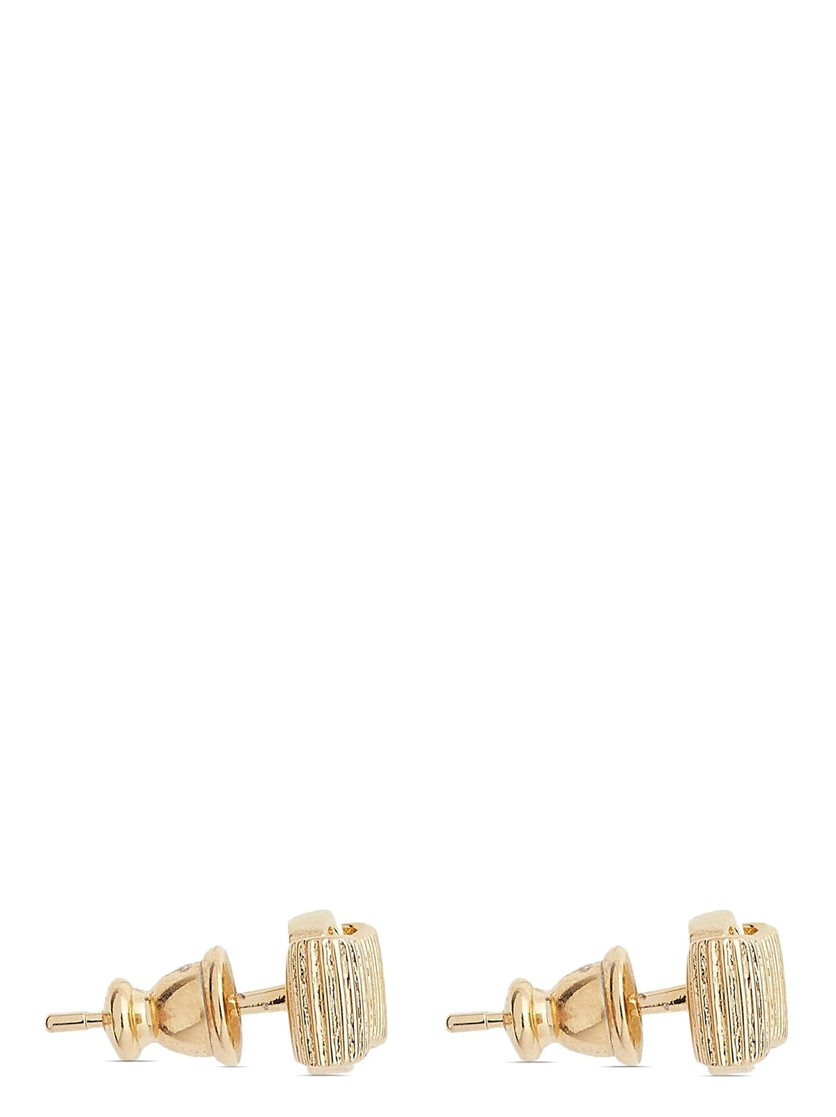 Ferragamo Gold Brass Earrings