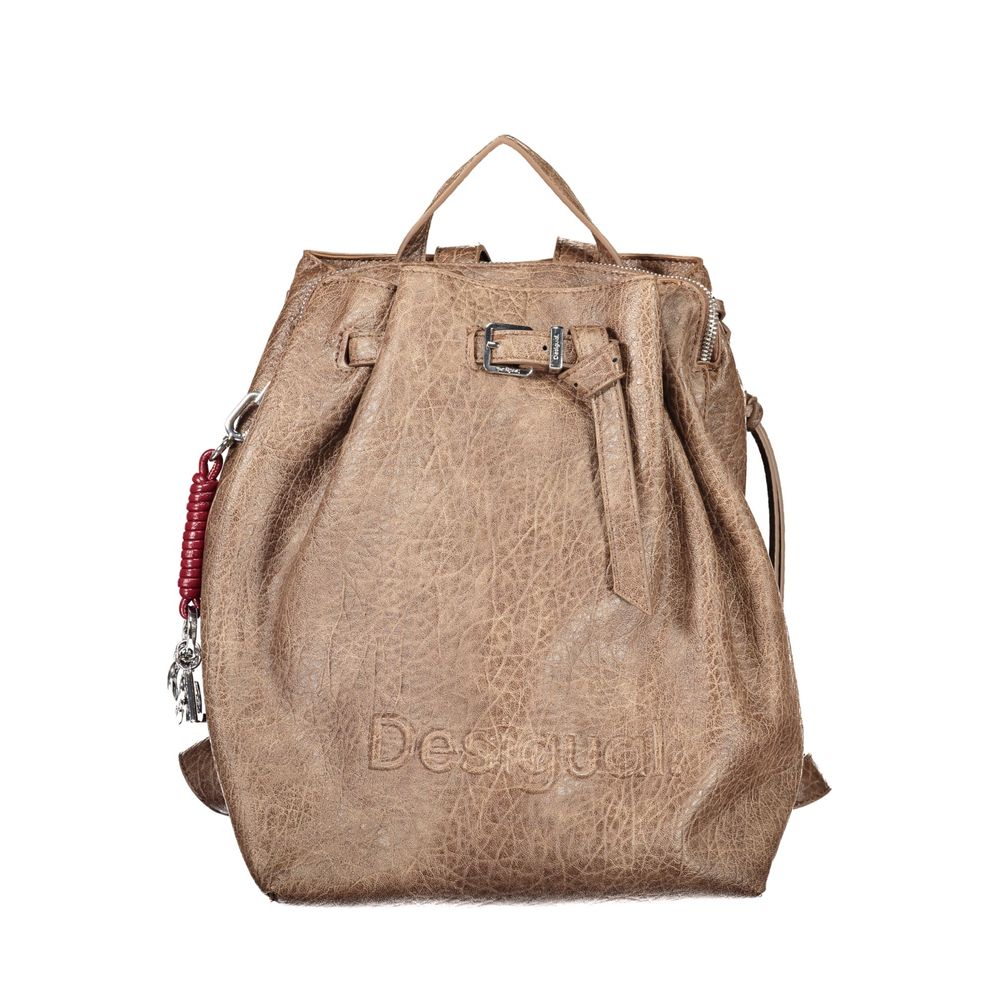 Desigual Brown Polyurethane Women's Backpack