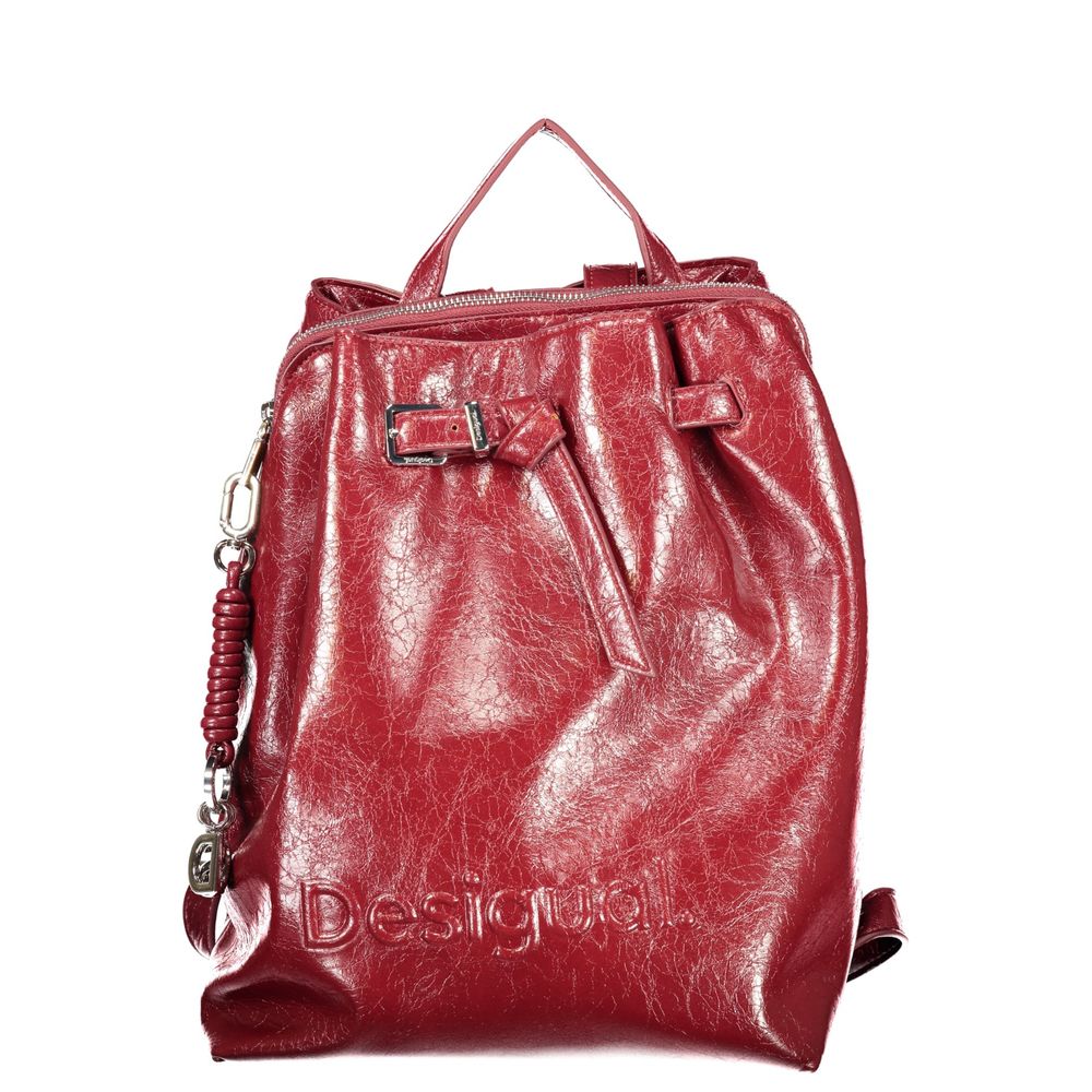 Desigual Red Poliuretano Women's Backpack