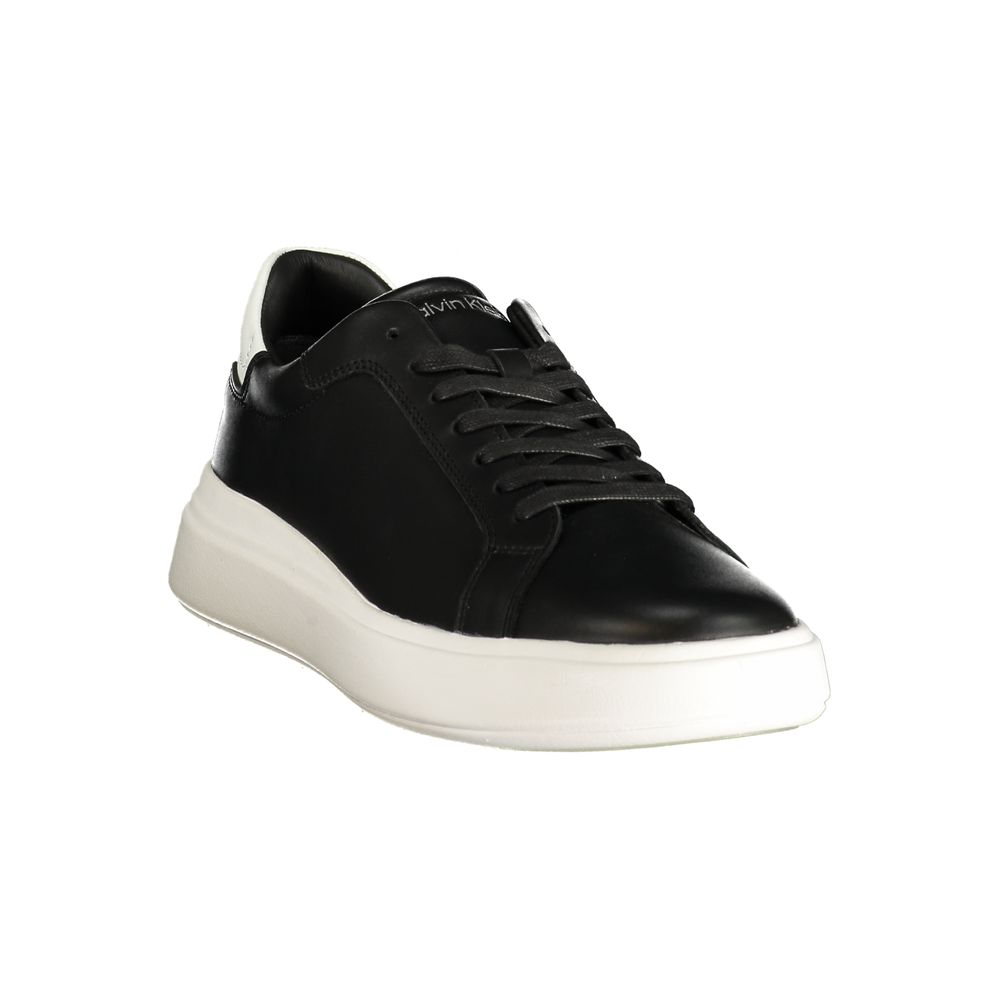 Calvin Klein Black Leather Men's Sneaker
