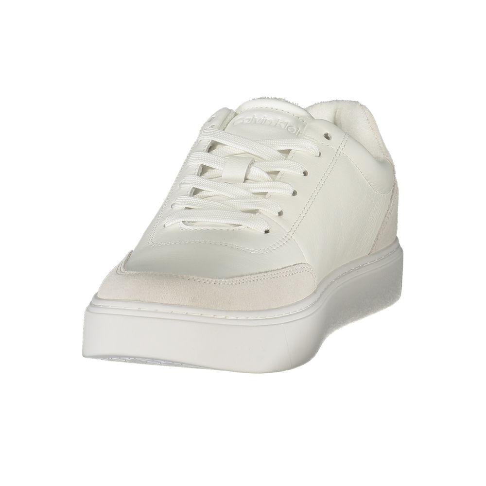 Calvin Klein White Polyurethane Men's Sneaker
