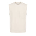 Malo White Wool Men Sweater
