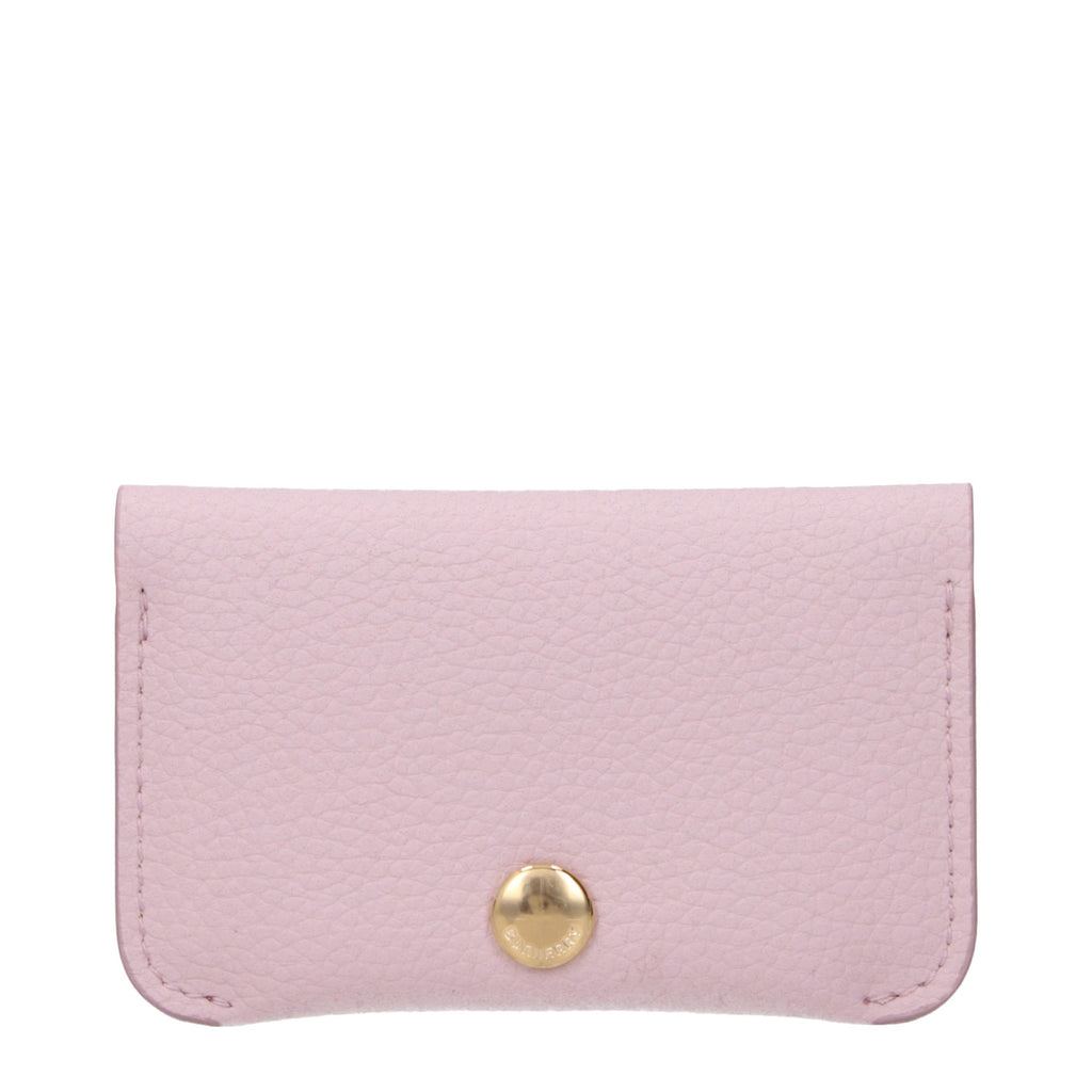 Burberry Pink Leather Cardholder